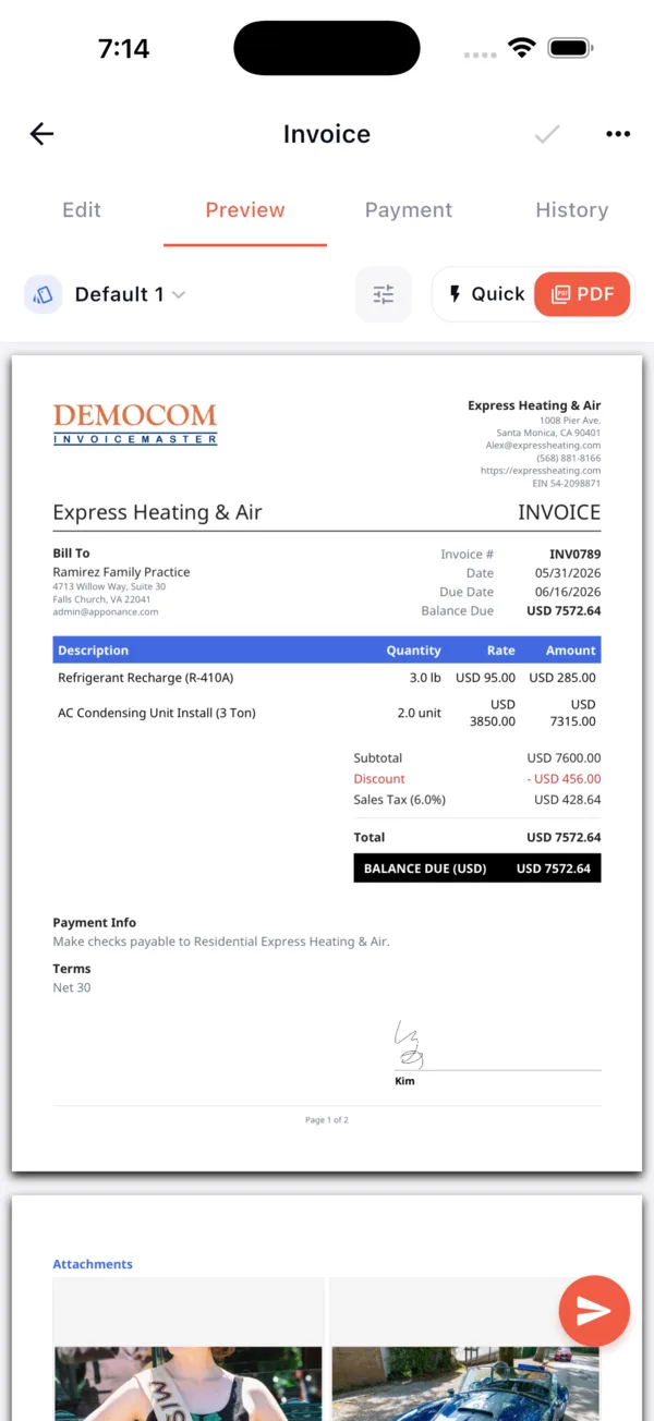 Invoice Master screenshot 3